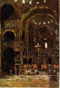 Walter Sickert Interior of St Mark's, Venice oil painting reproduction